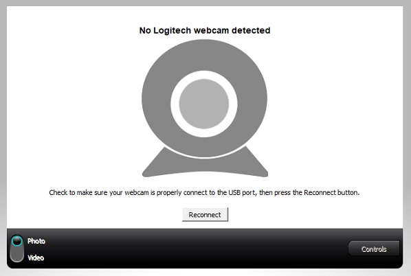 logitech capture not detecting webcam