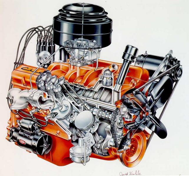 chevy 350 engine diagram 01