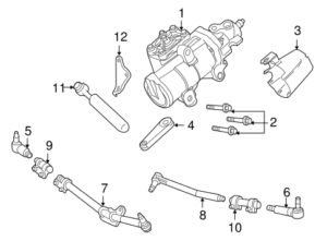Ford F250 Steering Parts Diagram 01