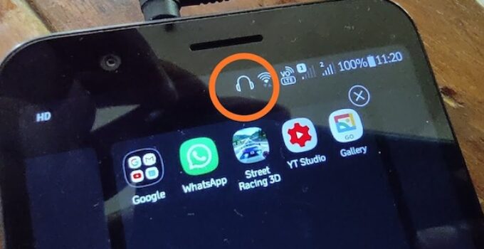 How to Remove Headphone Icon on Android